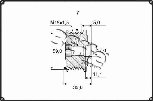 3Effe Group F0233G - Ремъчна шайба, генератор vvparts.bg