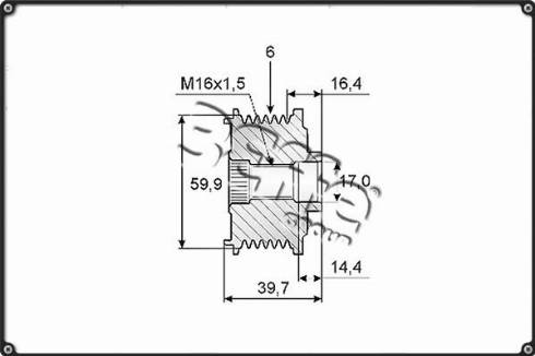 3Effe Group F0223G - Ремъчна шайба, генератор vvparts.bg