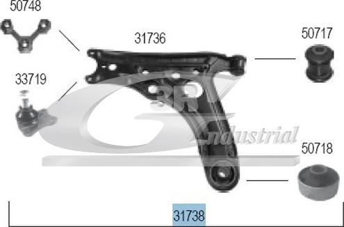 3RG 31738 - Носач, окачване на колелата vvparts.bg