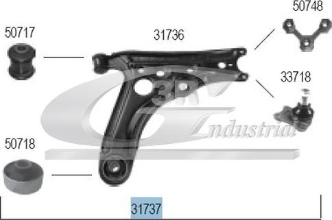 3RG 31737 - Носач, окачване на колелата vvparts.bg