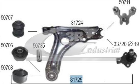 3RG 31725 - Носач, окачване на колелата vvparts.bg