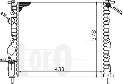 ABAKUS 042-017-0003 - Радиатор, охлаждане на двигателя vvparts.bg