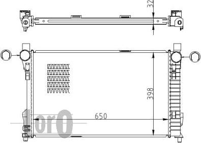 ABAKUS 054-017-0047-B - Радиатор, охлаждане на двигателя vvparts.bg