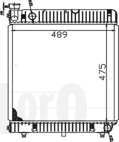 ABAKUS 054-017-0032 - Радиатор, охлаждане на двигателя vvparts.bg