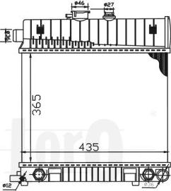 ABAKUS 054-017-0021-B - Радиатор, охлаждане на двигателя vvparts.bg