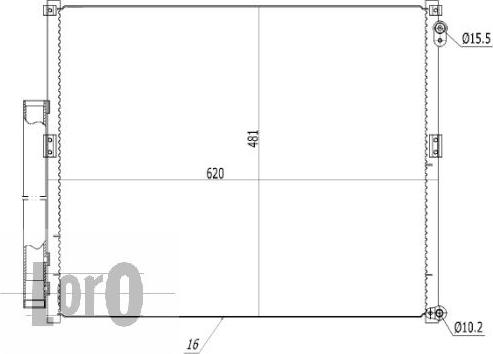 ABAKUS 051-016-0022 - Кондензатор, климатизация vvparts.bg