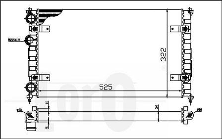 ABAKUS 053-017-0051 - Радиатор, охлаждане на двигателя vvparts.bg