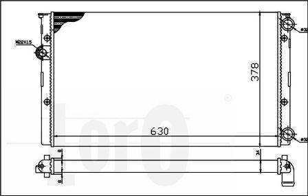 ABAKUS 053-017-0005 - Радиатор, охлаждане на двигателя vvparts.bg