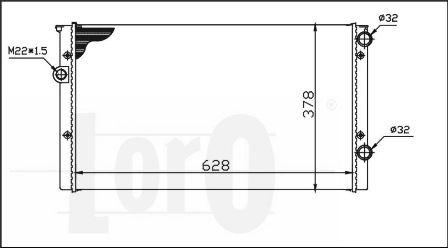 ABAKUS 053-017-0006 - Радиатор, охлаждане на двигателя vvparts.bg