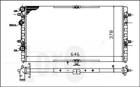 ABAKUS 053-017-0001 - Радиатор, охлаждане на двигателя vvparts.bg