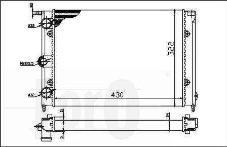 ABAKUS 053-017-0002 - Радиатор, охлаждане на двигателя vvparts.bg