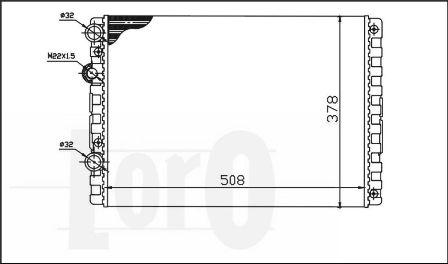 ABAKUS 053-017-0037 - Радиатор, охлаждане на двигателя vvparts.bg