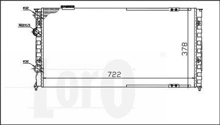 ABAKUS 053-017-0027 - Радиатор, охлаждане на двигателя vvparts.bg