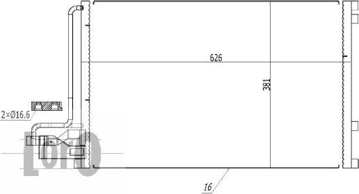 ABAKUS 052-016-0013 - Кондензатор, климатизация vvparts.bg