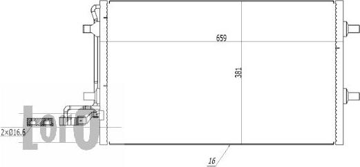 ABAKUS 052-016-0012 - Кондензатор, климатизация vvparts.bg