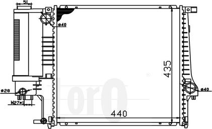 ABAKUS 004-017-0016-X - Радиатор, охлаждане на двигателя vvparts.bg