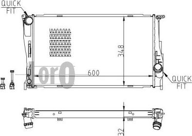 ABAKUS 004-017-0035-B - Радиатор, охлаждане на двигателя vvparts.bg