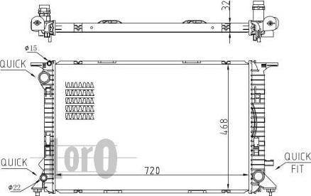 ABAKUS 003-017-0040-B - Радиатор, охлаждане на двигателя vvparts.bg