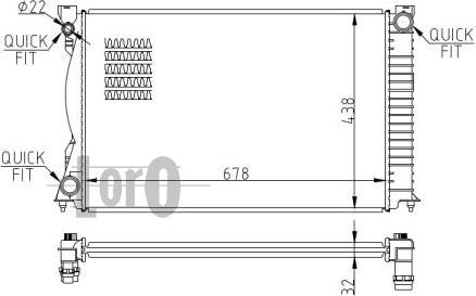 ABAKUS 003-017-0036-B - Радиатор, охлаждане на двигателя vvparts.bg