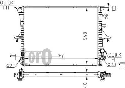 ABAKUS 003-017-0029 - Радиатор, охлаждане на двигателя vvparts.bg