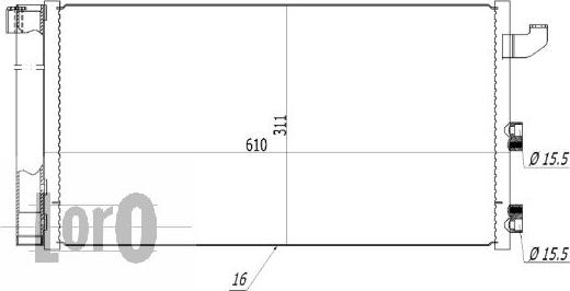 ABAKUS 016-016-0001 - Кондензатор, климатизация vvparts.bg