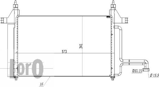 ABAKUS 016-016-0007 - Кондензатор, климатизация vvparts.bg