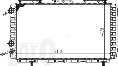 ABAKUS 016-017-0041 - Радиатор, охлаждане на двигателя vvparts.bg