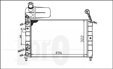 ABAKUS 016-017-0006 - Радиатор, охлаждане на двигателя vvparts.bg