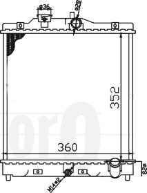 ABAKUS 018-017-0008 - Радиатор, охлаждане на двигателя vvparts.bg