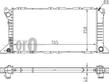 ABAKUS 017-017-0034 - Радиатор, охлаждане на двигателя vvparts.bg