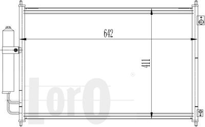 ABAKUS 035-016-0025 - Кондензатор, климатизация vvparts.bg