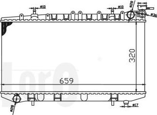 ABAKUS 035-017-0005 - Радиатор, охлаждане на двигателя vvparts.bg