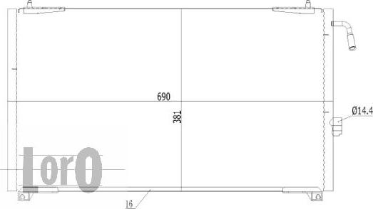 ABAKUS 038-016-0014 - Кондензатор, климатизация vvparts.bg