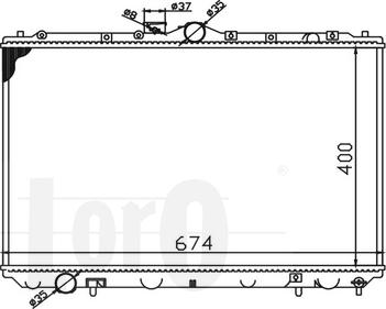 ABAKUS 033-017-0007 - Радиатор, охлаждане на двигателя vvparts.bg