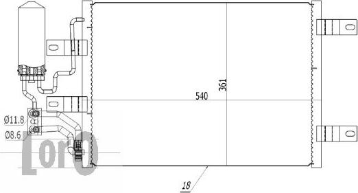 ABAKUS 037-016-0048 - Кондензатор, климатизация vvparts.bg