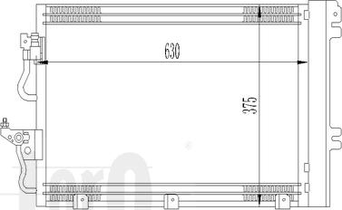 ABAKUS 037-016-0023 - Кондензатор, климатизация vvparts.bg