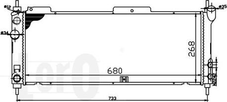 ABAKUS 037-017-0012 - Радиатор, охлаждане на двигателя vvparts.bg