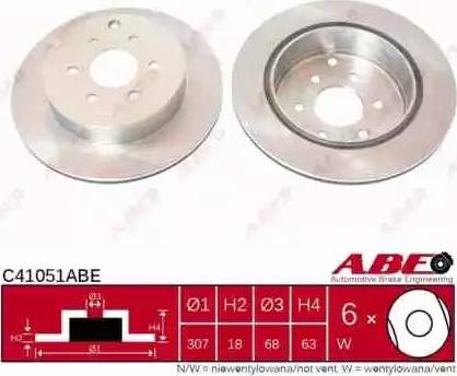 ABE C41051ABE - Спирачен диск vvparts.bg