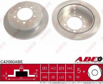 ABE C42080ABE - Спирачен диск vvparts.bg