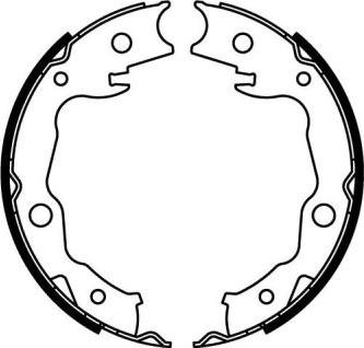 ABE C01063ABE - Комплект спирачна челюст, ръчна спирачка vvparts.bg