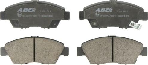 ABE C14033ABE - Комплект спирачно феродо, дискови спирачки vvparts.bg