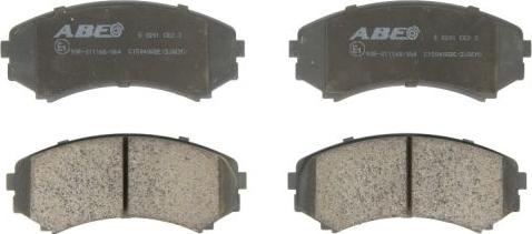 ABE C15040ABE - Комплект спирачно феродо, дискови спирачки vvparts.bg
