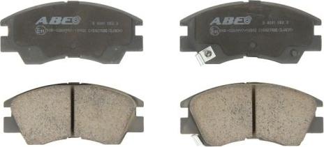 ABE C15027ABE - Комплект спирачно феродо, дискови спирачки vvparts.bg