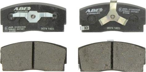 ABE C16006ABE - Комплект спирачно феродо, дискови спирачки vvparts.bg