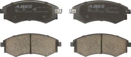 ABE C10503ABE - Комплект спирачно феродо, дискови спирачки vvparts.bg