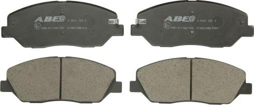 ABE C10521ABE - Комплект спирачно феродо, дискови спирачки vvparts.bg