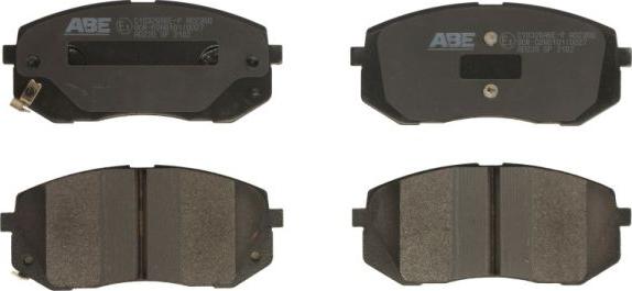 ABE C10326ABE-P - Комплект спирачно феродо, дискови спирачки vvparts.bg
