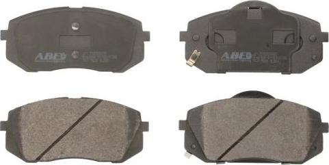 ABE C10326ABE - Комплект спирачно феродо, дискови спирачки vvparts.bg
