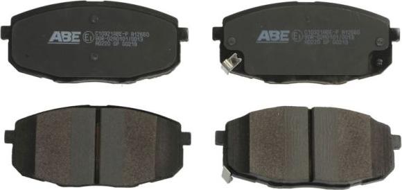 ABE C10321ABE-P - Комплект спирачно феродо, дискови спирачки vvparts.bg