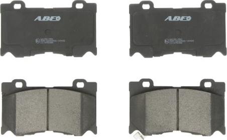 ABE C11095ABE - Комплект спирачно феродо, дискови спирачки vvparts.bg